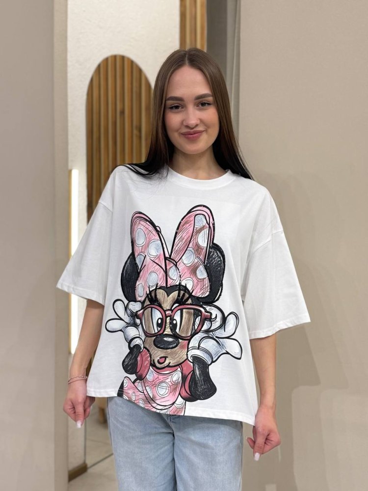 Футболка с принтом Корея 72461927\25