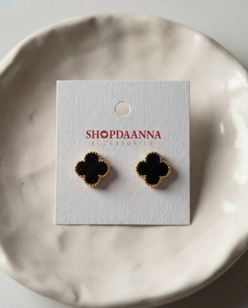 Серьги гвоздики клевер 72462310\881