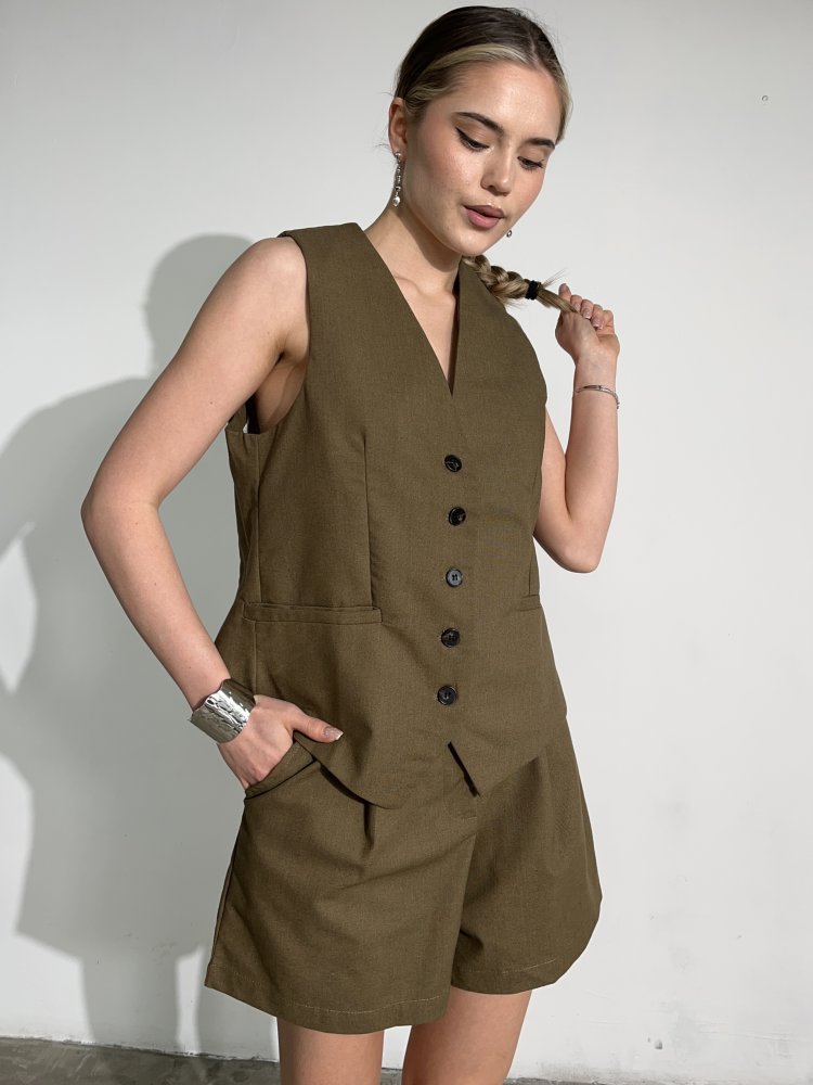 Костюм жилет с шортами Exclusive 72459128\709