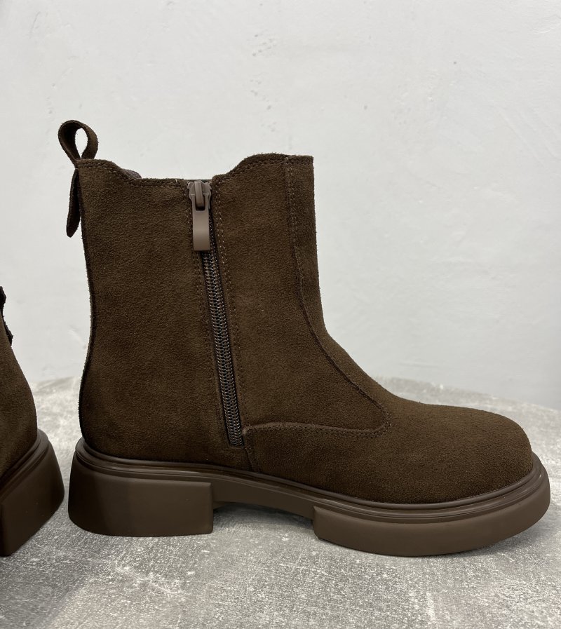 Ботинки челси зима (натуральная замша) 72460556\1013