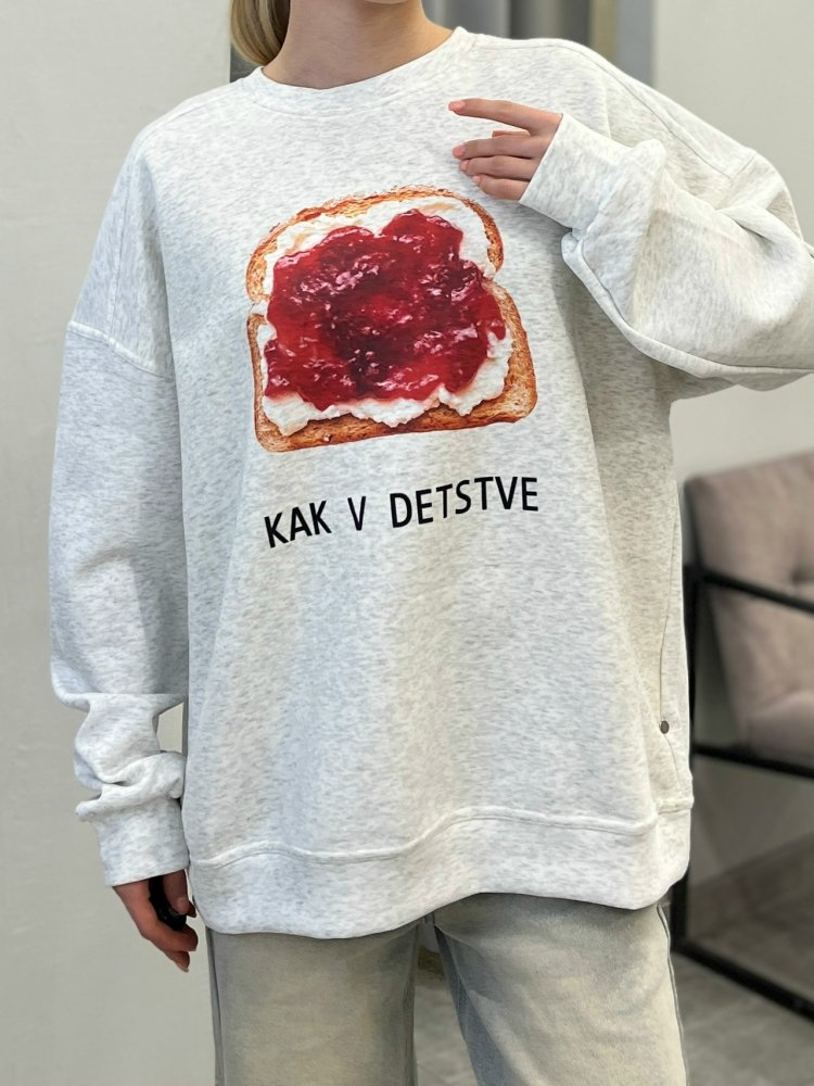 Свитшот с принтом (Кореея) 72462131\1225