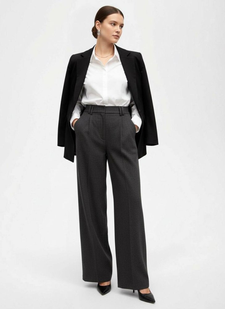 Брюки прямого кроя (кашемир) 72460989\1008