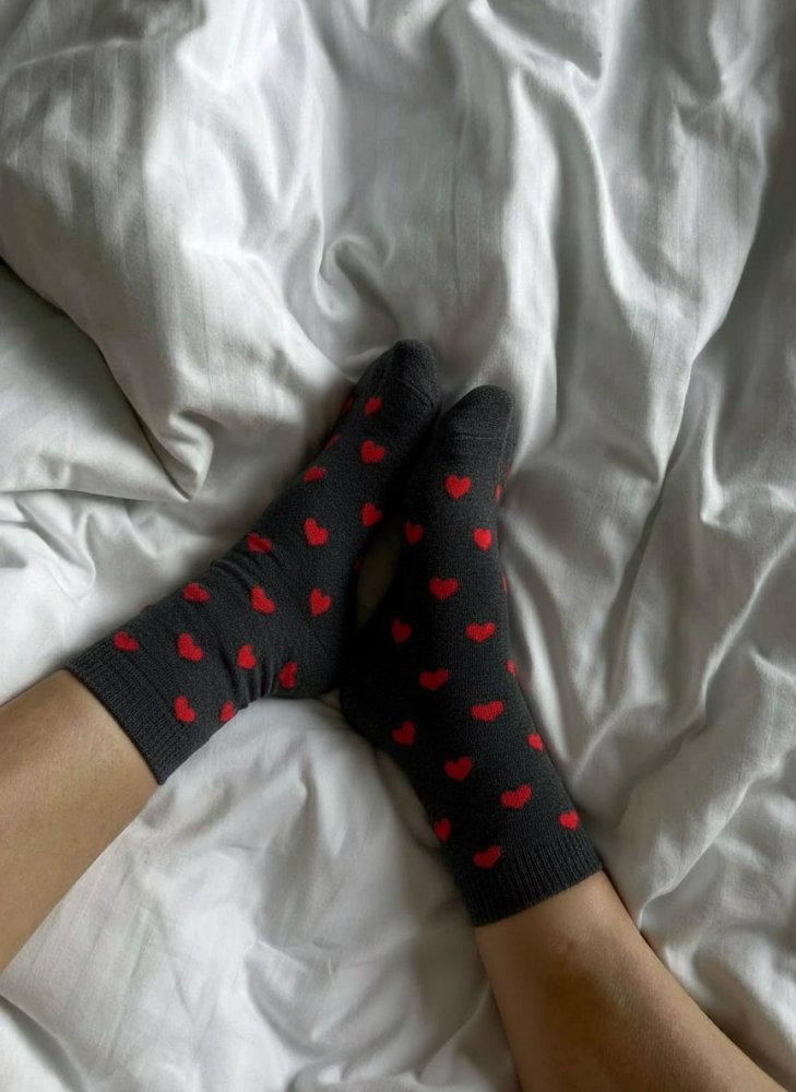 Носки с сердечками 72458063\1008