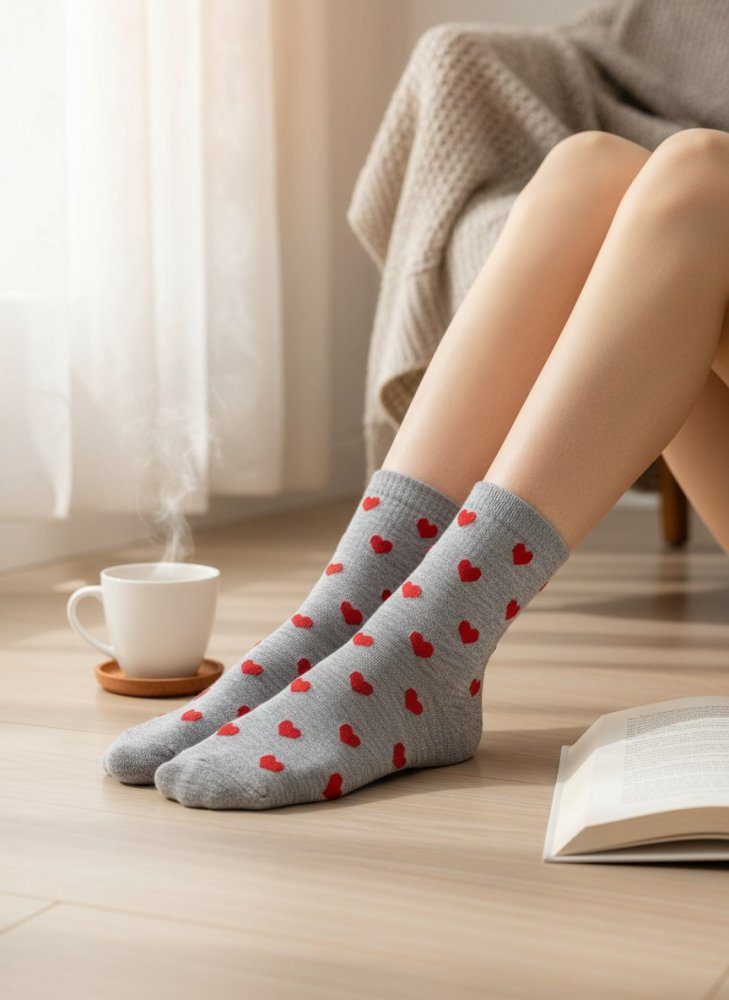 Носки с сердечками 72458063\485