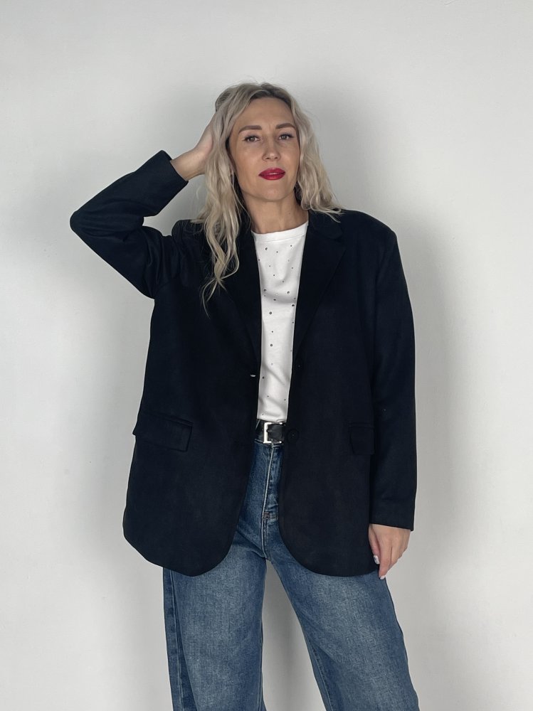 Жакет oversize ТРЕНД (искусственная замша) 72458397\15