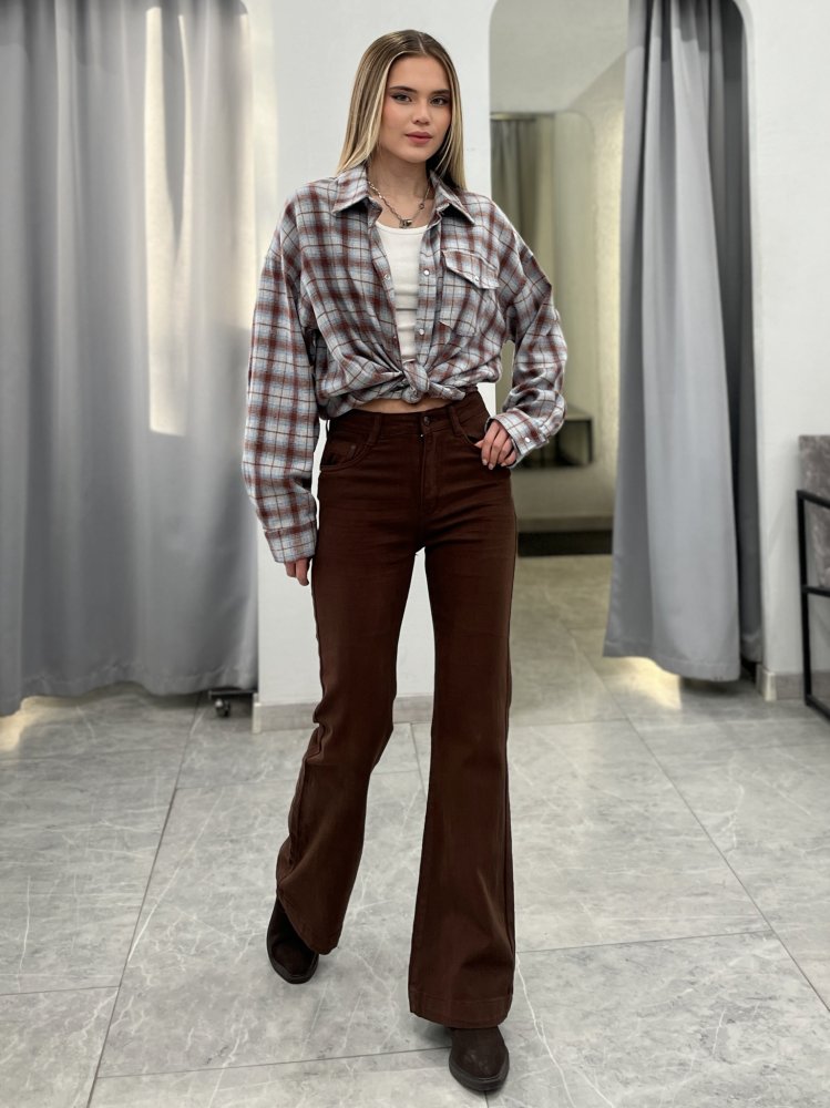 Джинсы клёш (стрейч) 72461836\1013