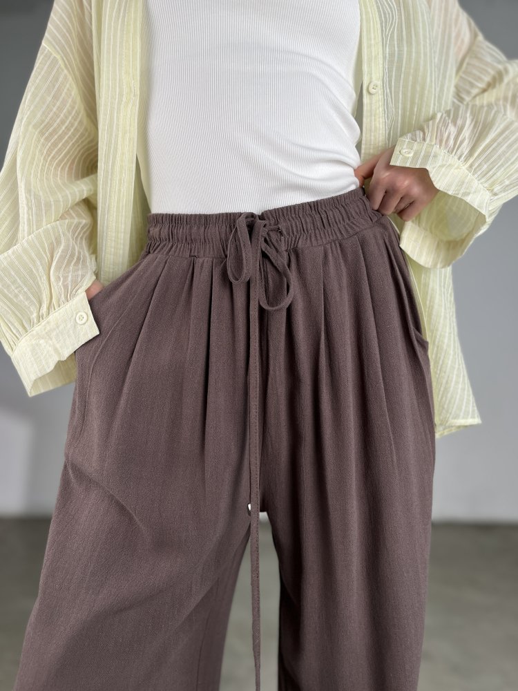 Брюки прямого кроя (лён) 72460031\41