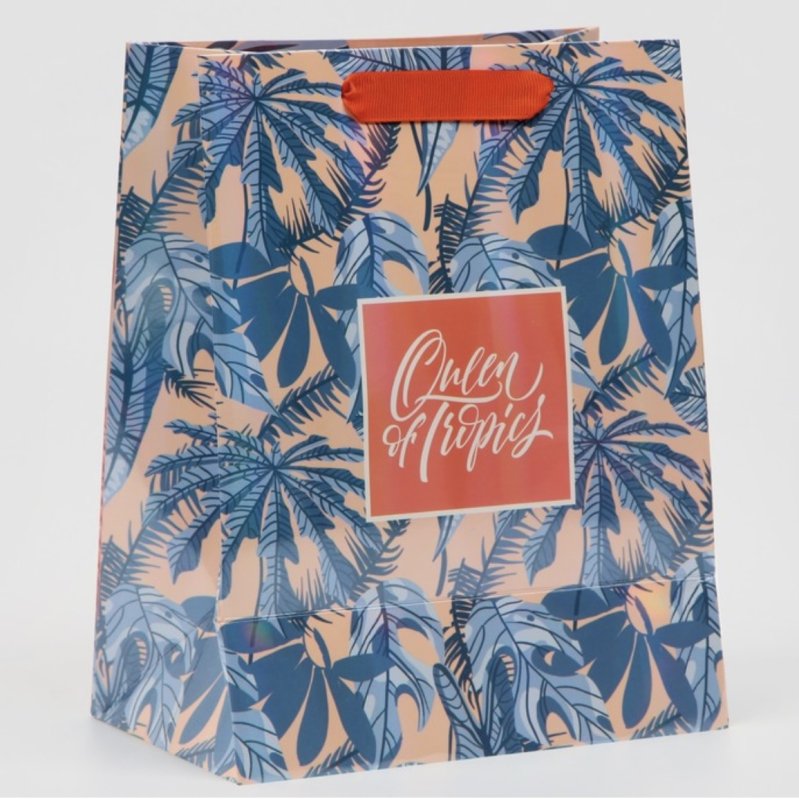 Пакет подарочный «Девушка с фламинго» MS 18 х 23 х 10 см 72451375\744