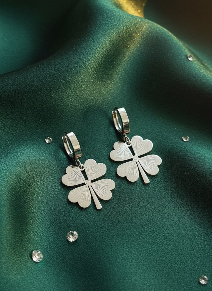 Серьги клевер 72461507\448