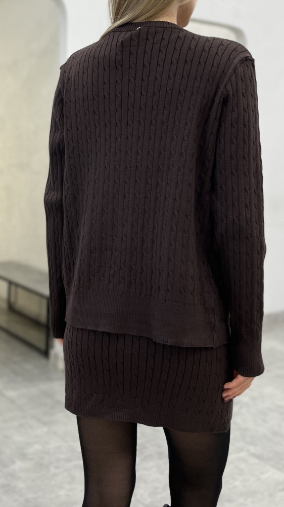 Костюм трикотажный с юбкой 72460448\41