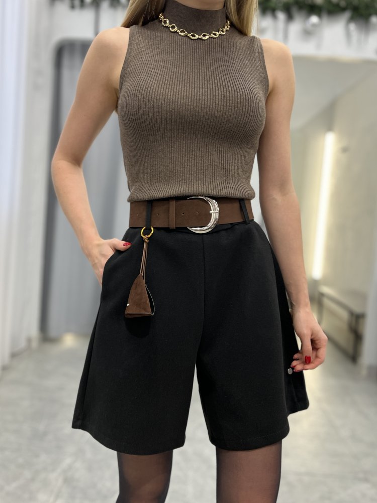 Шорты с высокой посадкой 72461259\15