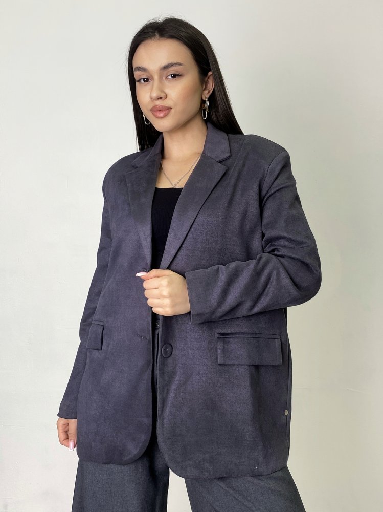 Жакет oversize ТРЕНД (искусственная замша) 72458397\1008