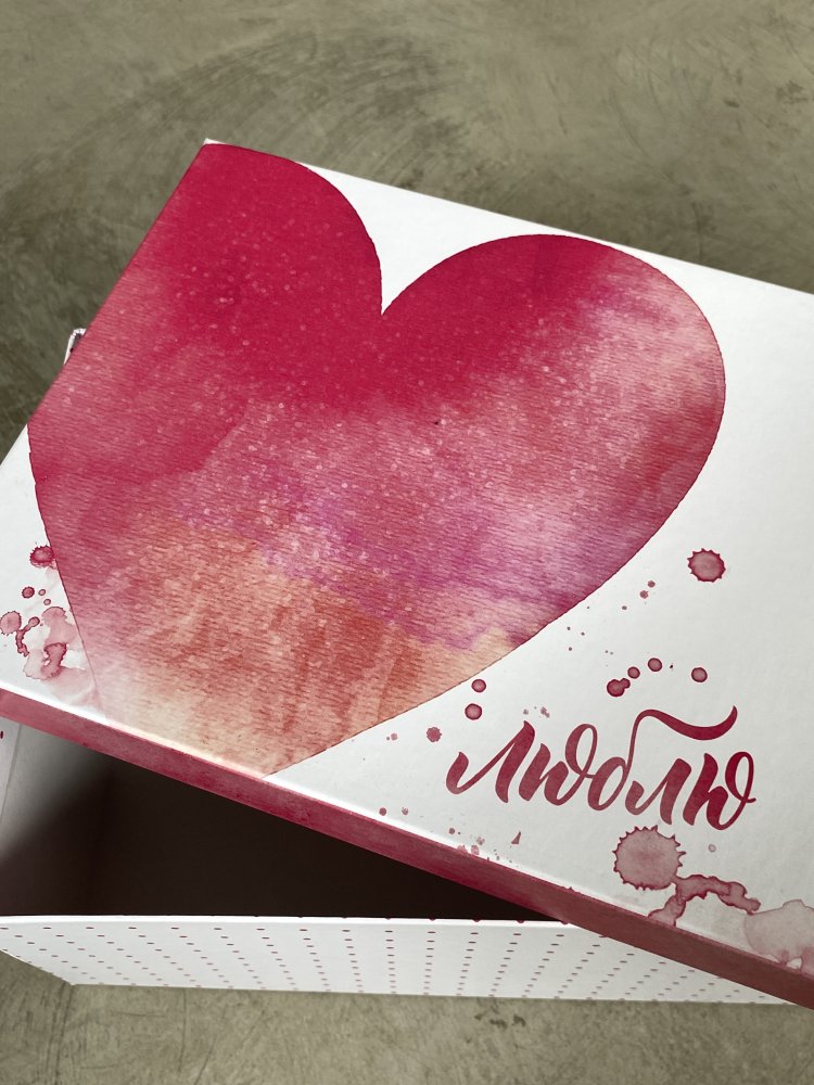 Подарочная коробка "Люблю" 28 × 18,5 × 11,5 см 72451510\25