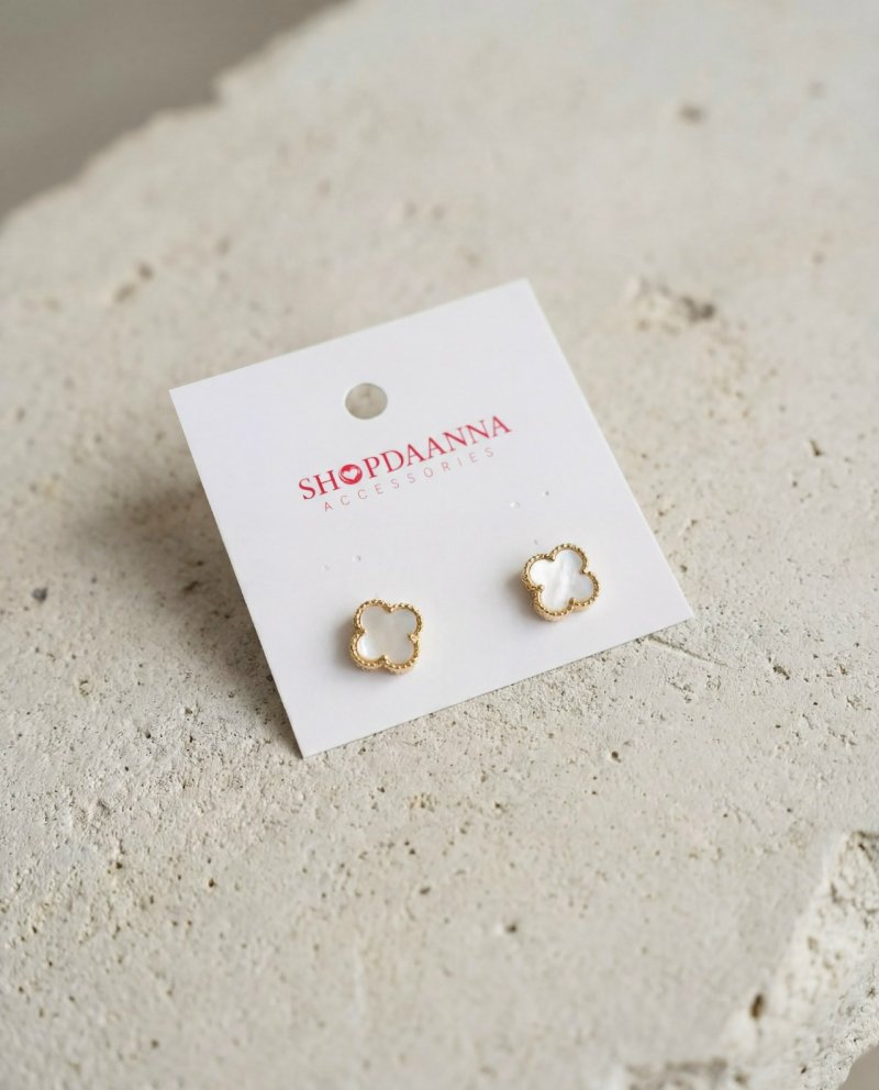 Серьги гвоздики клевер 72462309\718