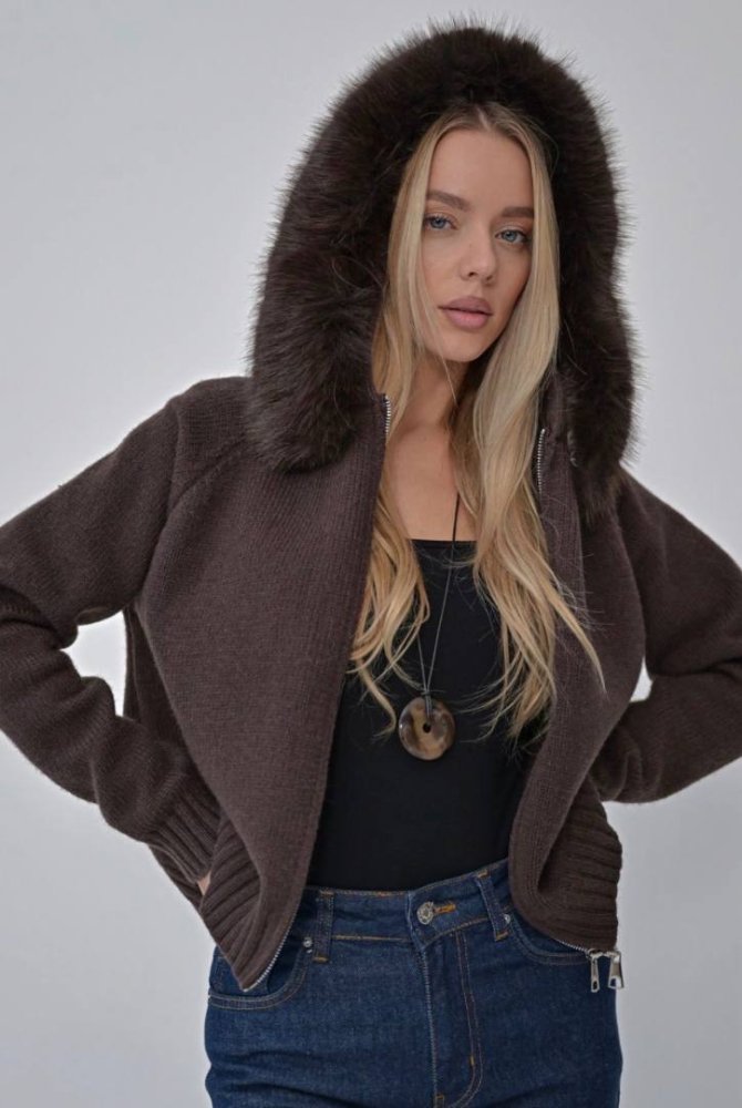 Джемпер на молнии с капюшоном 72461103\41