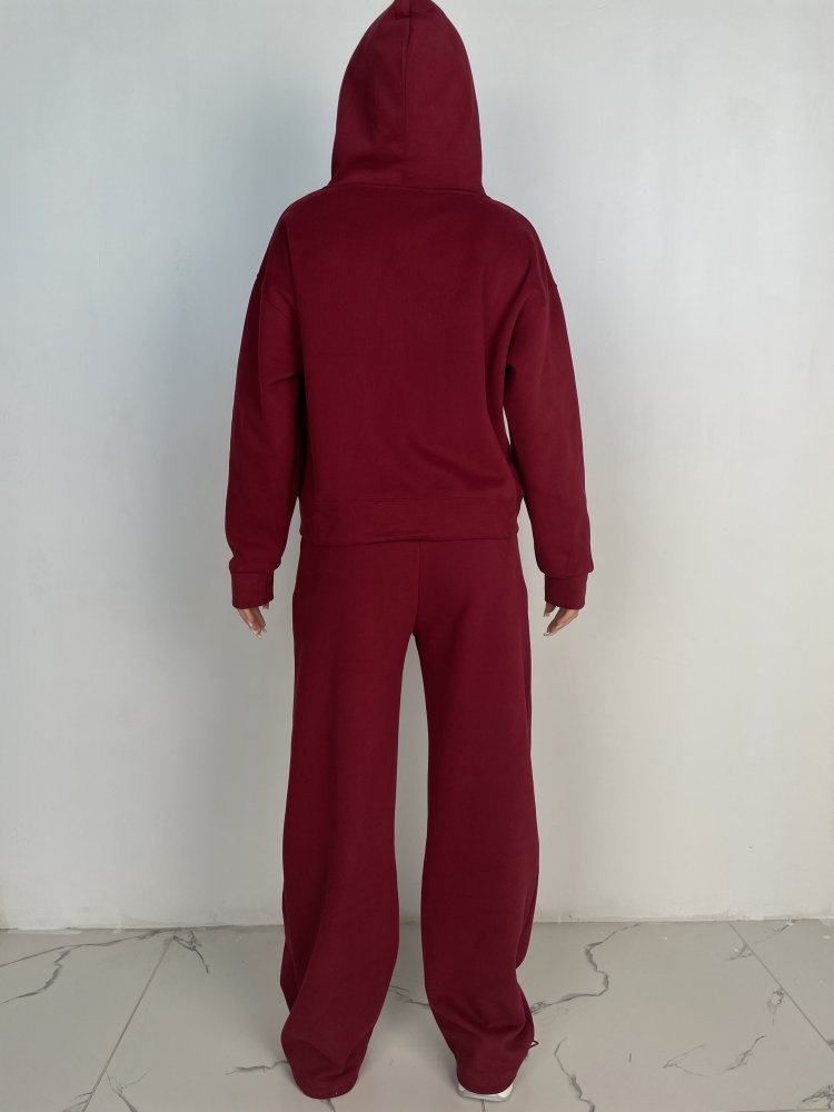 Спортивный костюм с брюками прямого кроя на кулиске 72455113\1025