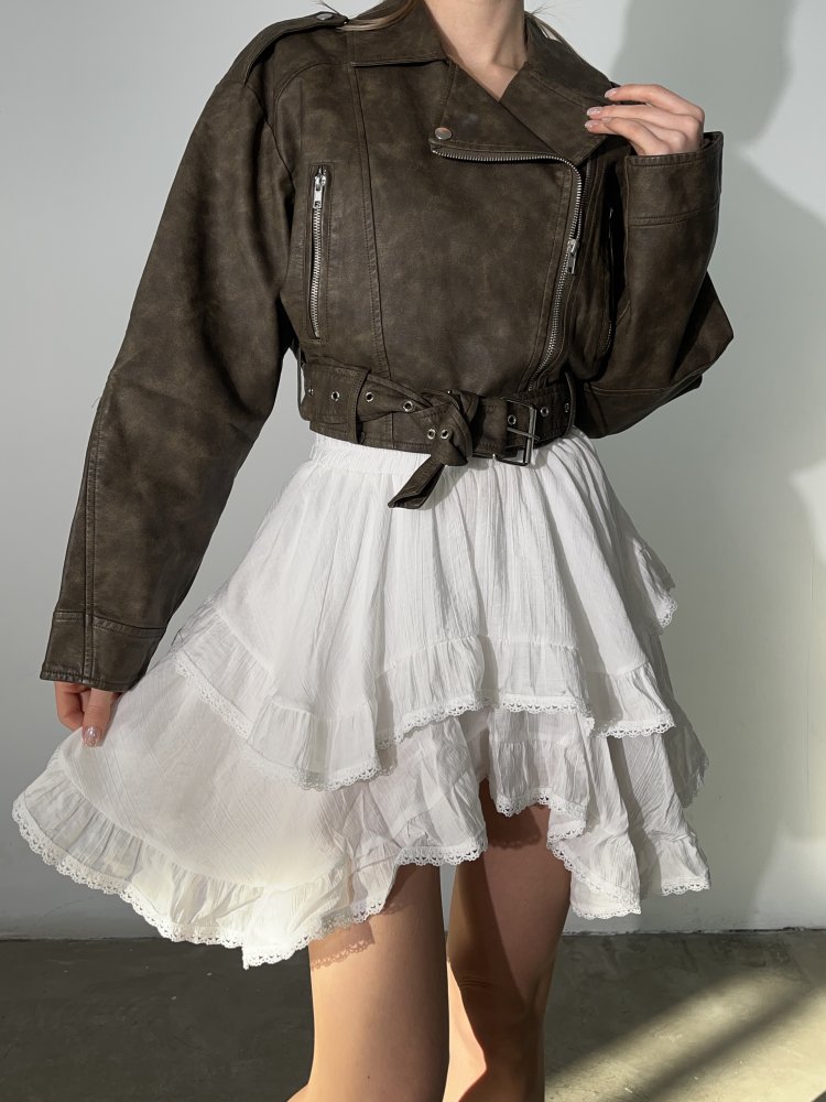 Юбка мини с воланами Exclusive 72459721\25