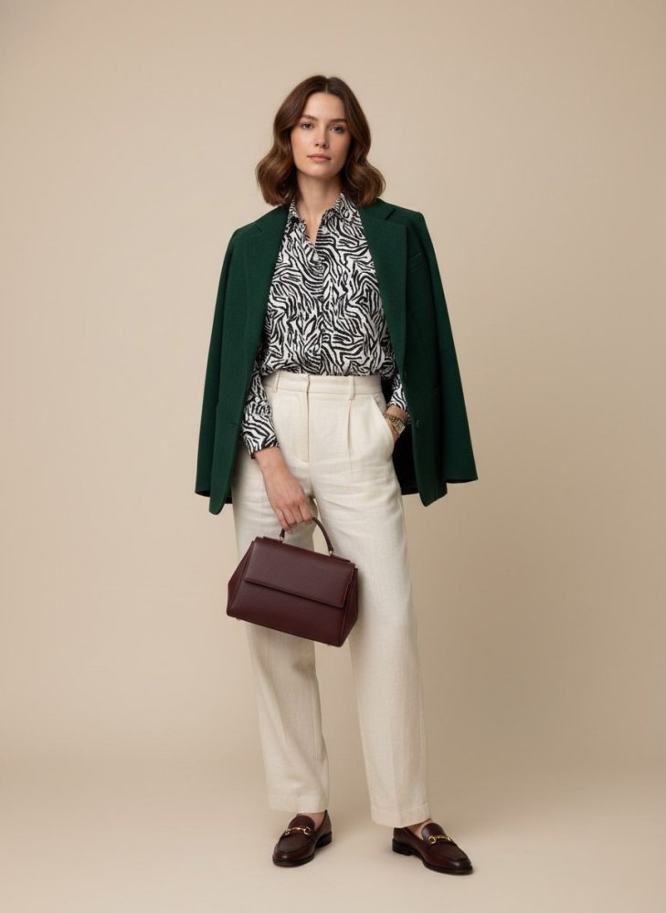 Рубашка SHOPDAANNA с анималистичным принтом 72456115\44