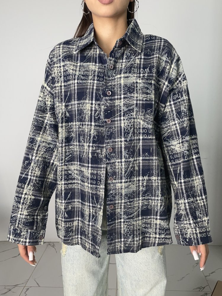 Рубашка в клетку 72454406\13