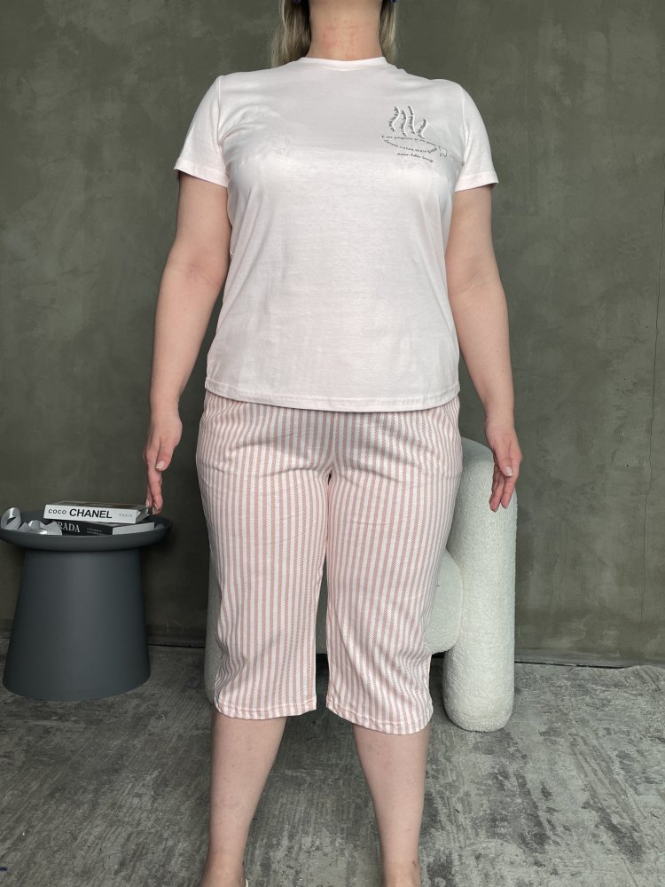 Пижама с бриджами (Хлопок) 72452977\447
