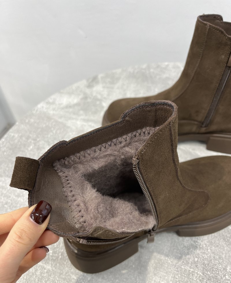 Ботинки челси зима (натуральная замша) 72460556\1013