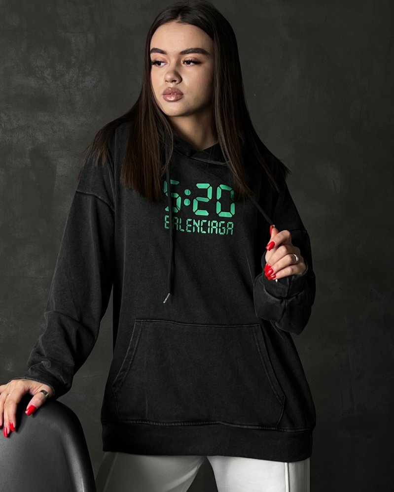 Винтажное худи с принтом 72441701\1008