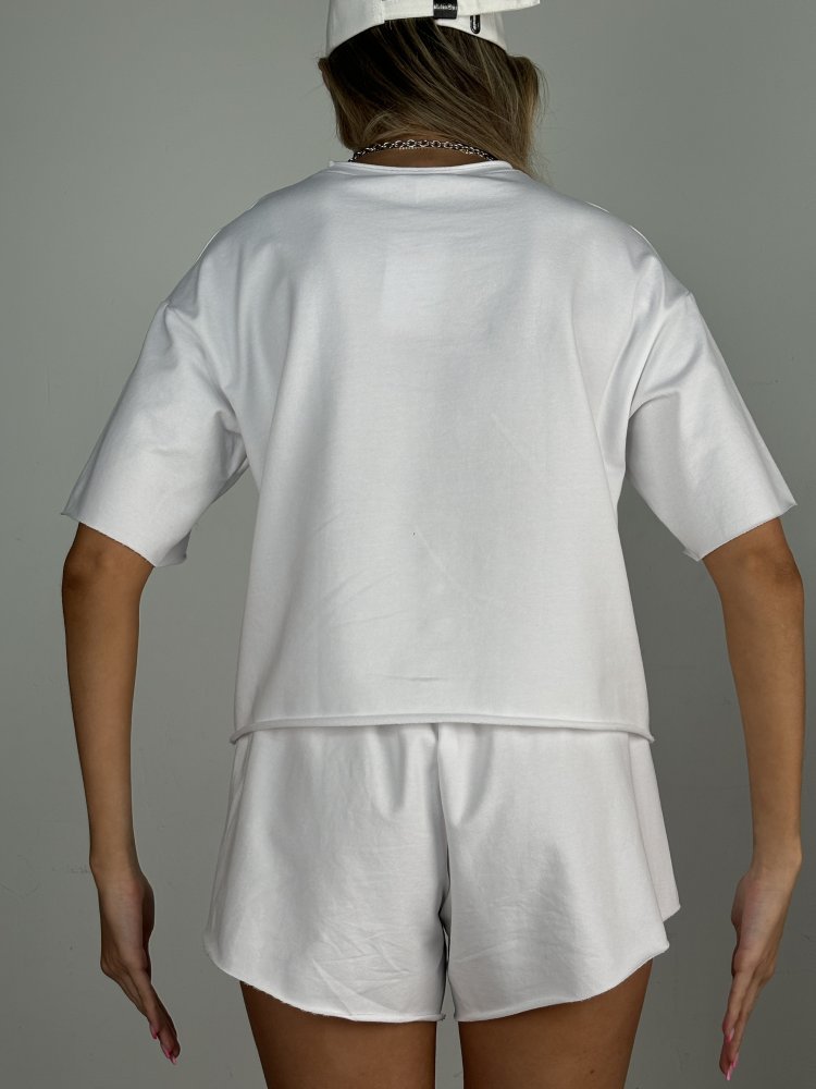 Футболка укороченная oversize, (футер 2х нитка) SHOPDAANNA 72453792\25