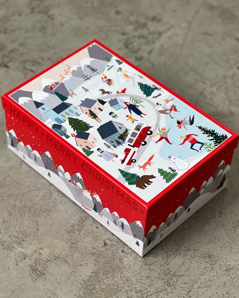 Подарочная коробка «Новогодние истории» 28 х 18.5 х 11.5 см 72446644\12