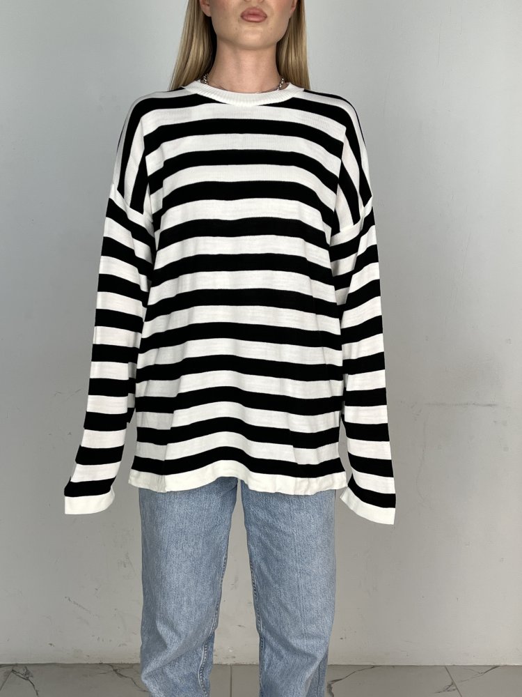 Джемпер в полоску oversize Турция 72454887\33