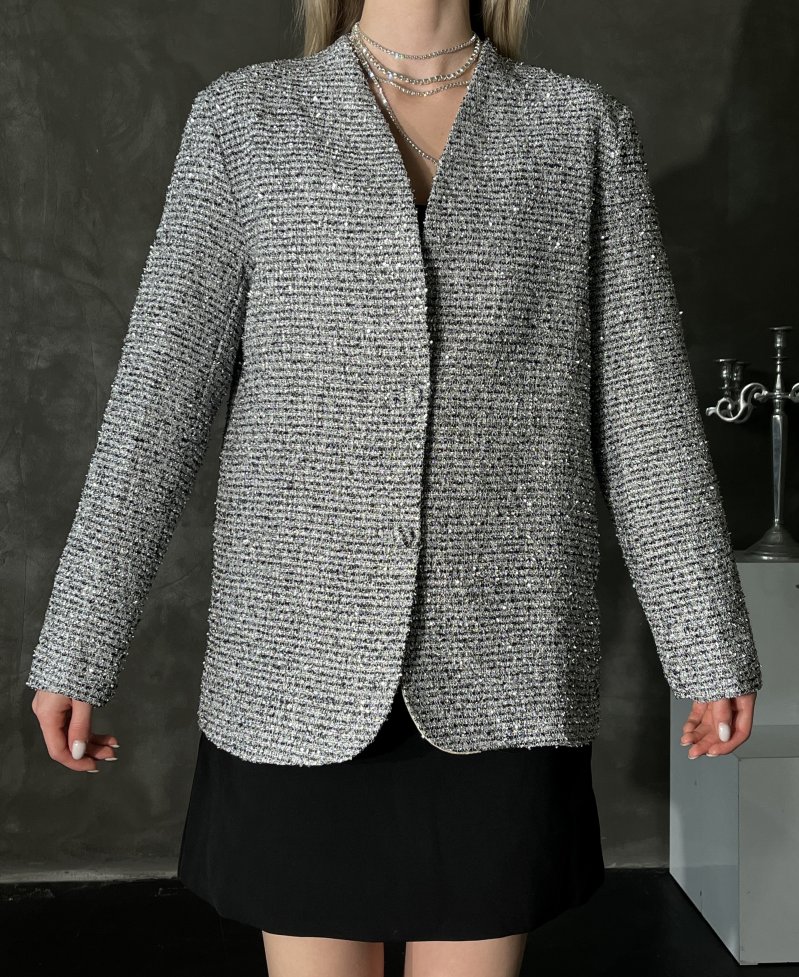 Твидовый жакет с люрексом Exclusive 72452591\882
