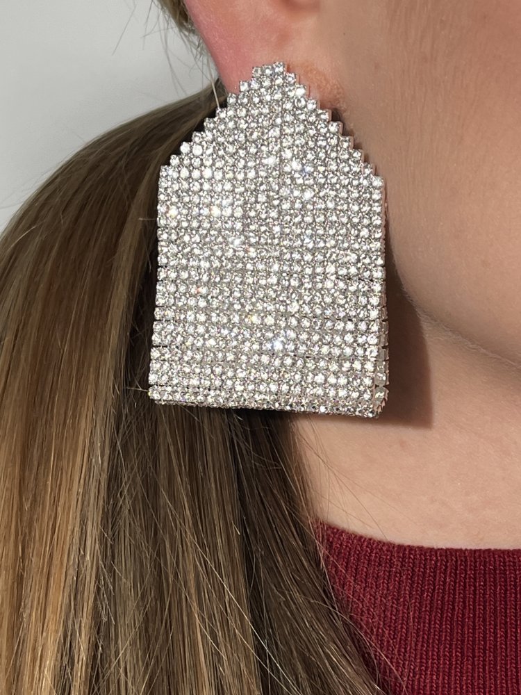 Серьги со стразами (горный хрусталь) Exclusive 72459827\448