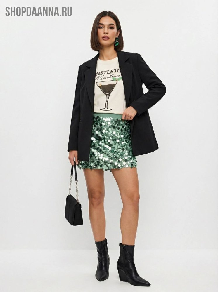 Юбка с пайетками 72461258\442