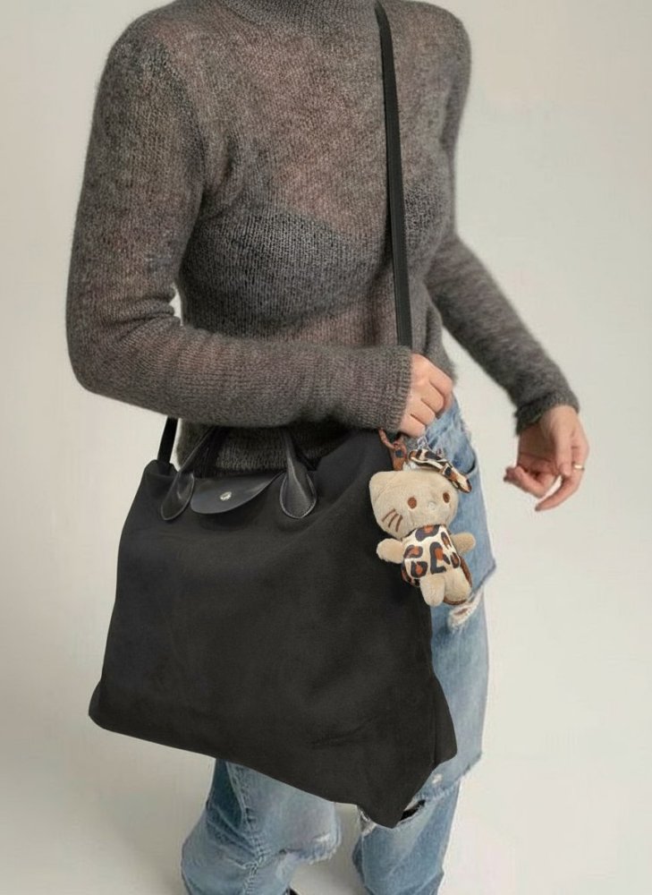 Сумка - тоут с обвесом (замша) 72460822\15