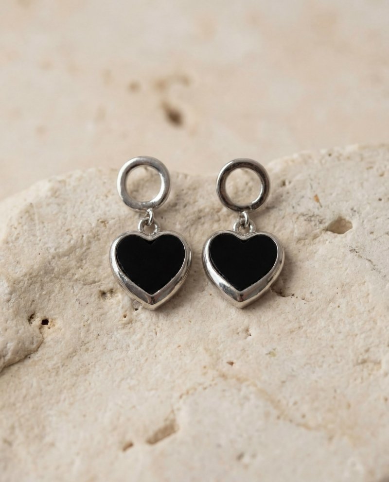 Серьги с сердечком 72462291\882