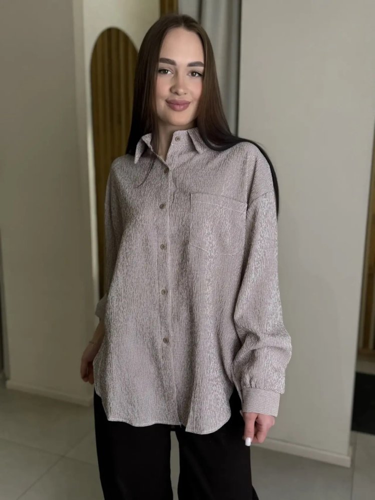 Рубашка в клетку (хлопок) 72461890\1013