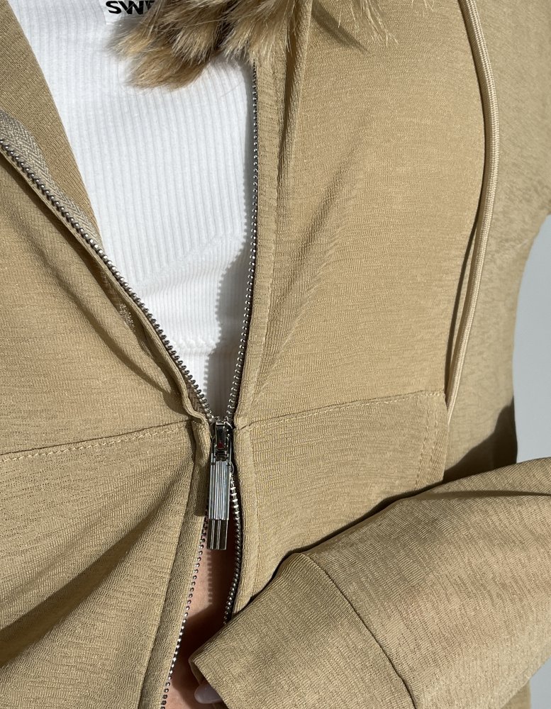 Лонгслив с капюшоном на молнии 72452308\441