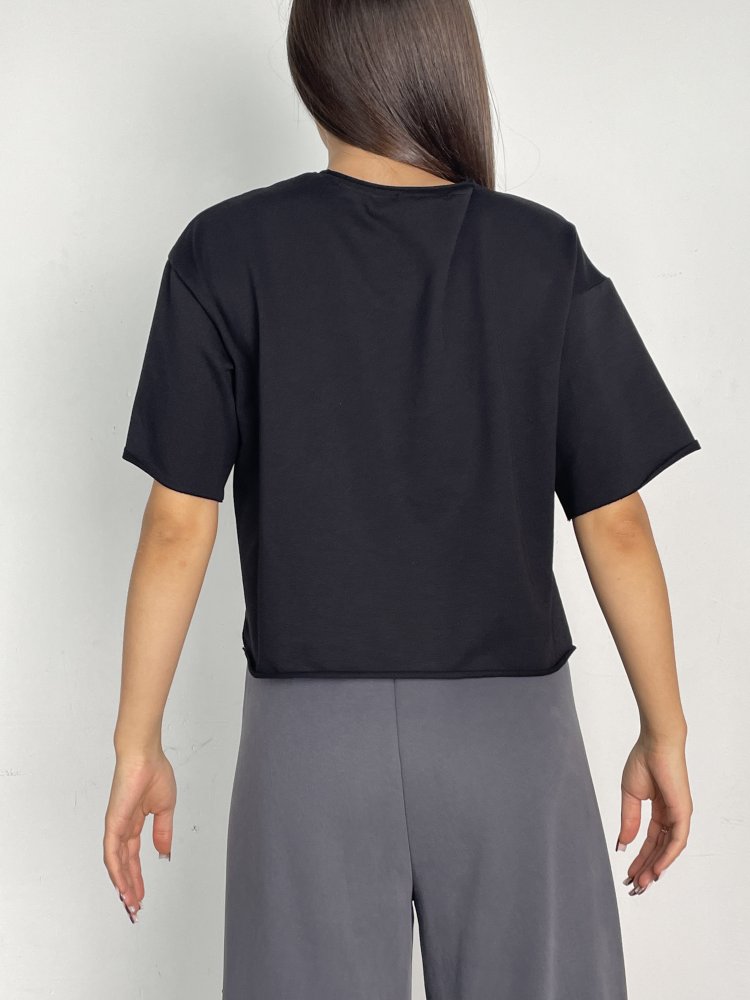 Футболка укороченная oversize, (футер 2х нитка) SHOPDAANNA 72453792\15