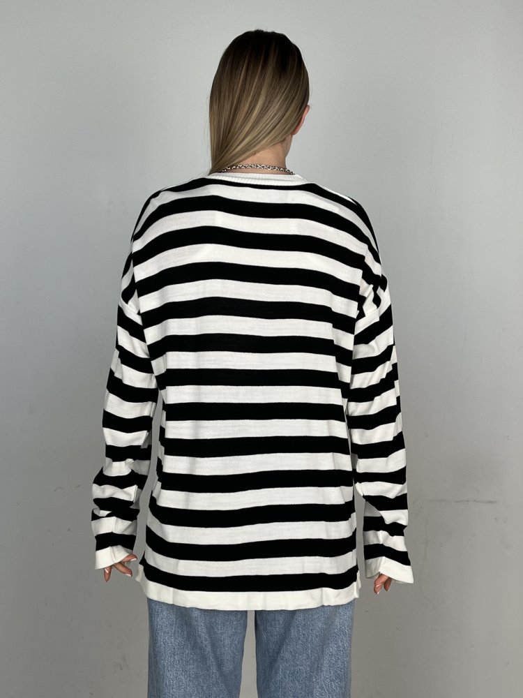 Джемпер в полоску oversize Турция 72454887\33