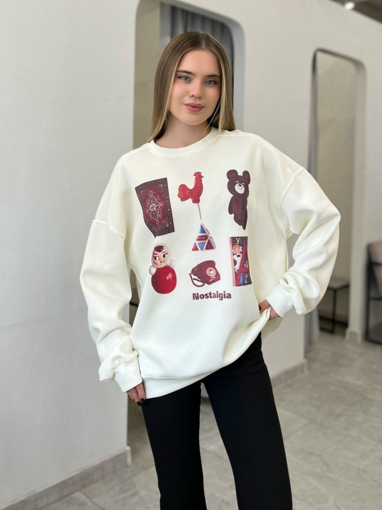 Свитшот с принтом (Корея) 72462129\751