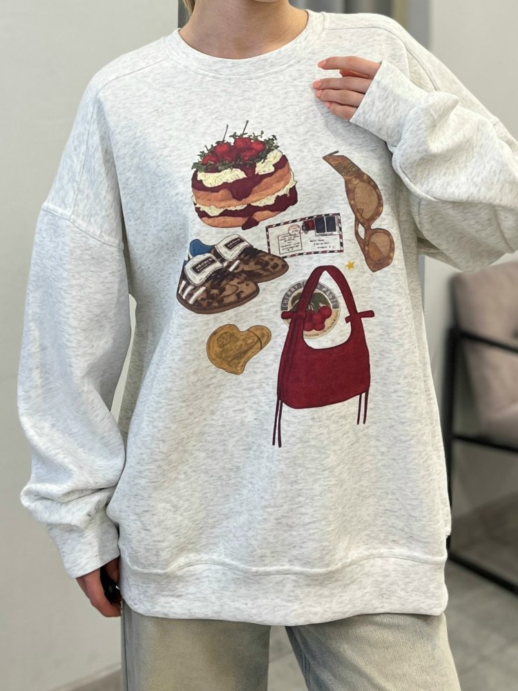 Свитшот с принтом (Кореея) 72462132\1225