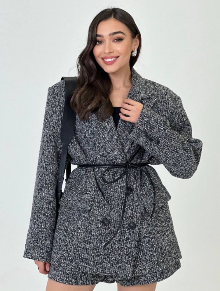 Костюм с шортами (твидовый) 72461072\1008