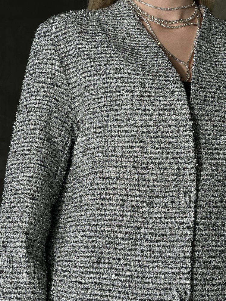 Твидовый жакет с люрексом Exclusive 72452591\882