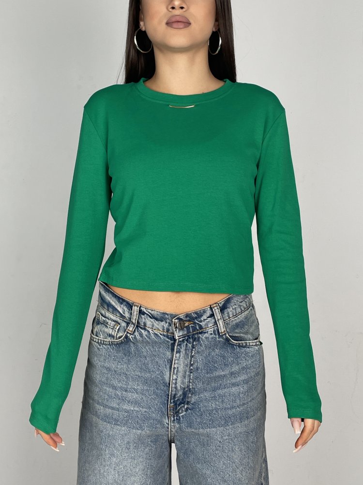 Лонгслив укороченный 72454716\6