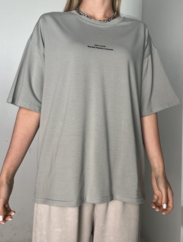 Футболка oversize принтом 72454521\485