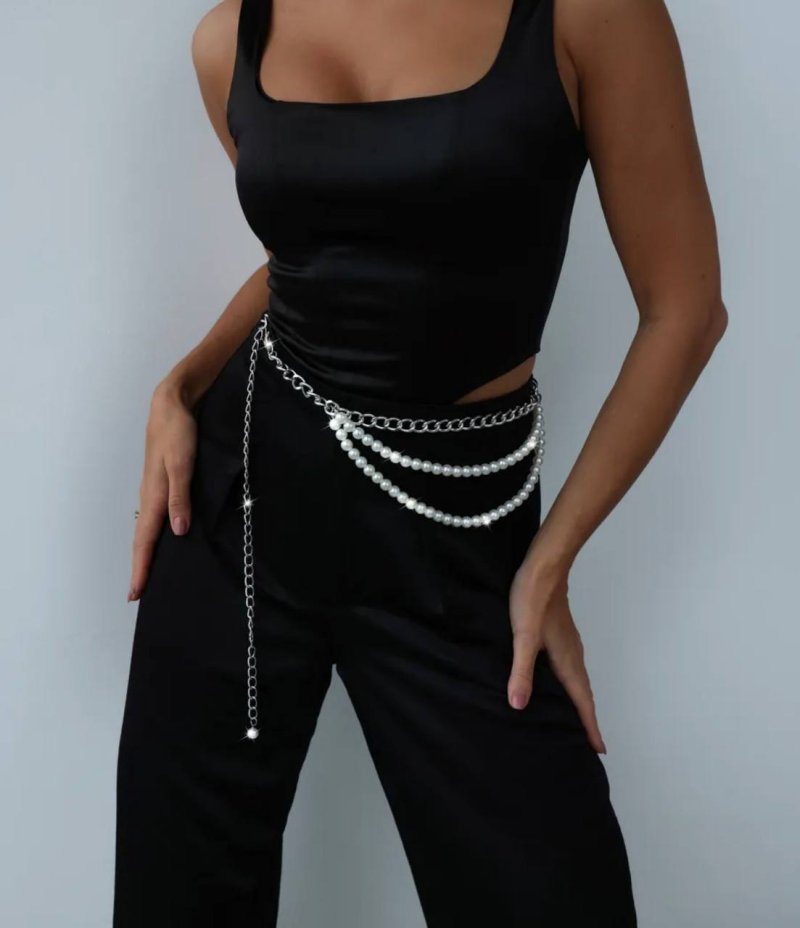 Пояс из искусственного жемчуга 72461025\448