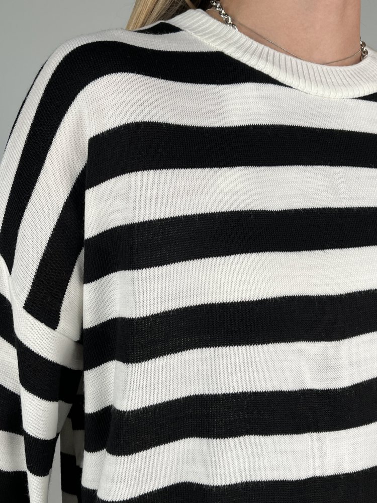 Джемпер в полоску oversize Турция 72454887\33