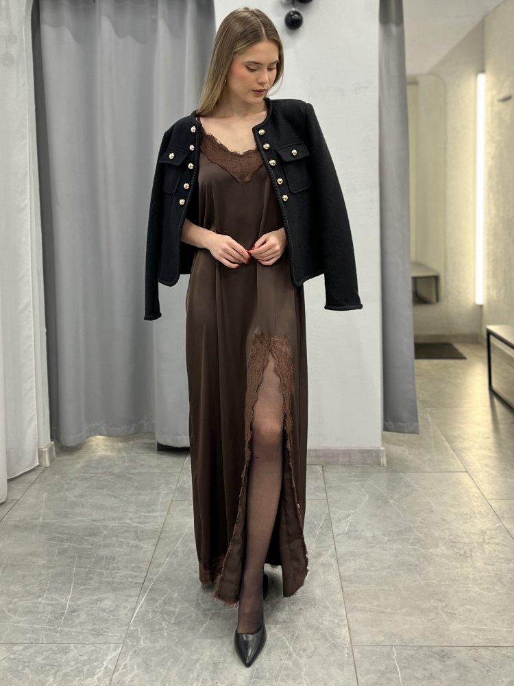 Платье с кружевом 72461287\1013