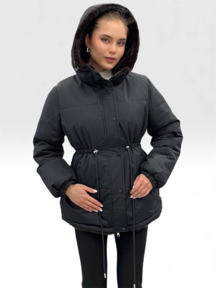 Куртка двустороняя с капюшоном 72461211\15
