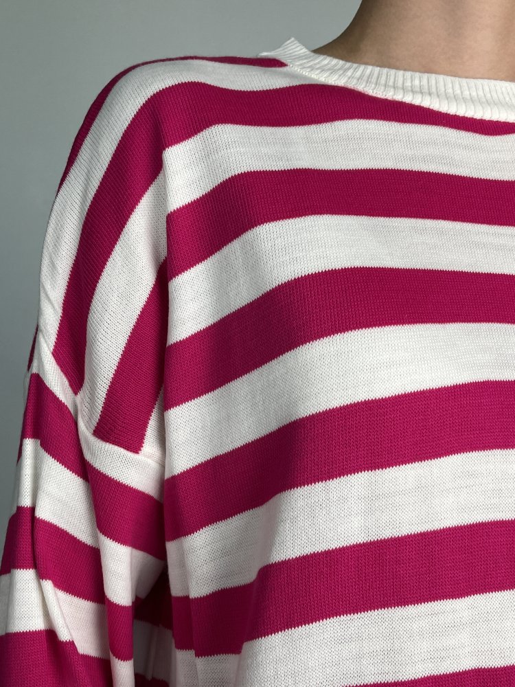 Джемпер в полоску oversize Турция 72454887\731