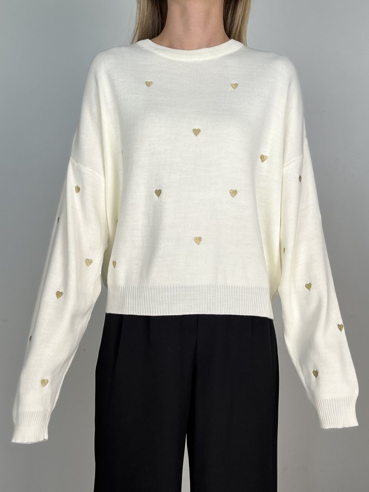 Джемпер с сердечками Турция 72454946\25